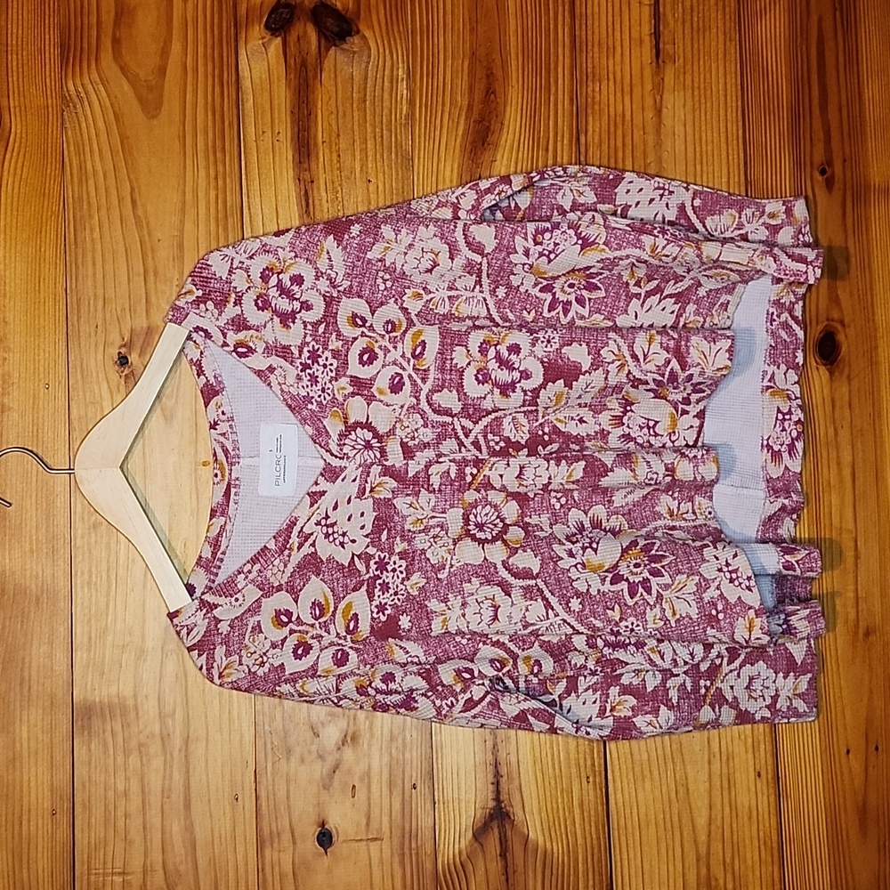 Pilcro Anthropologie Moira Waffle Knit Oversized Top S